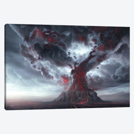 Final Battle Between Hell And Heaven - Board Canvas Print #ADT1280} by Alessandro Della Torre Canvas Wall Art