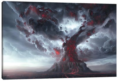 Final Battle Between Hell And Heaven - Board Canvas Art Print - Alessandro Della Torre