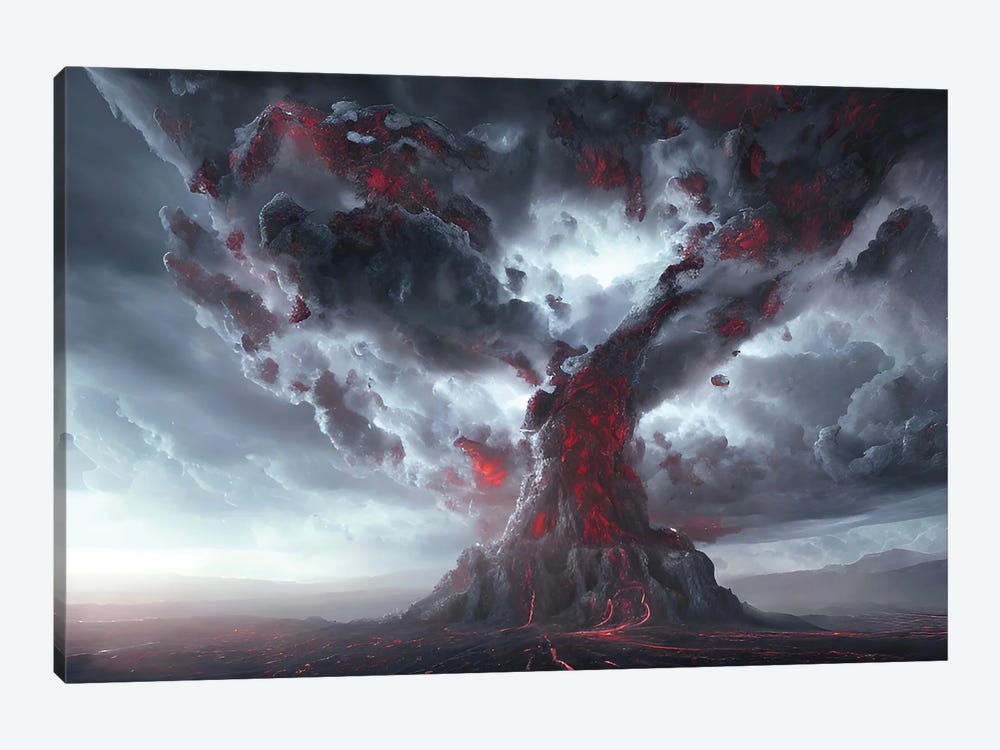 Final Battle Between Hell And Heaven - Board by Alessandro Della Torre 1-piece Art Print
