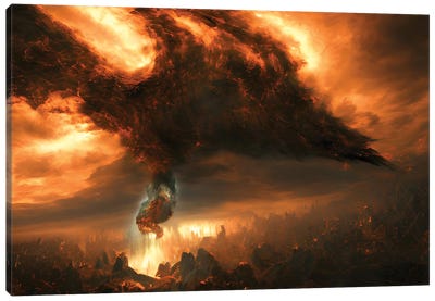 Final Battle Between Hell And Heaven - Board XI Canvas Art Print - Alessandro Della Torre