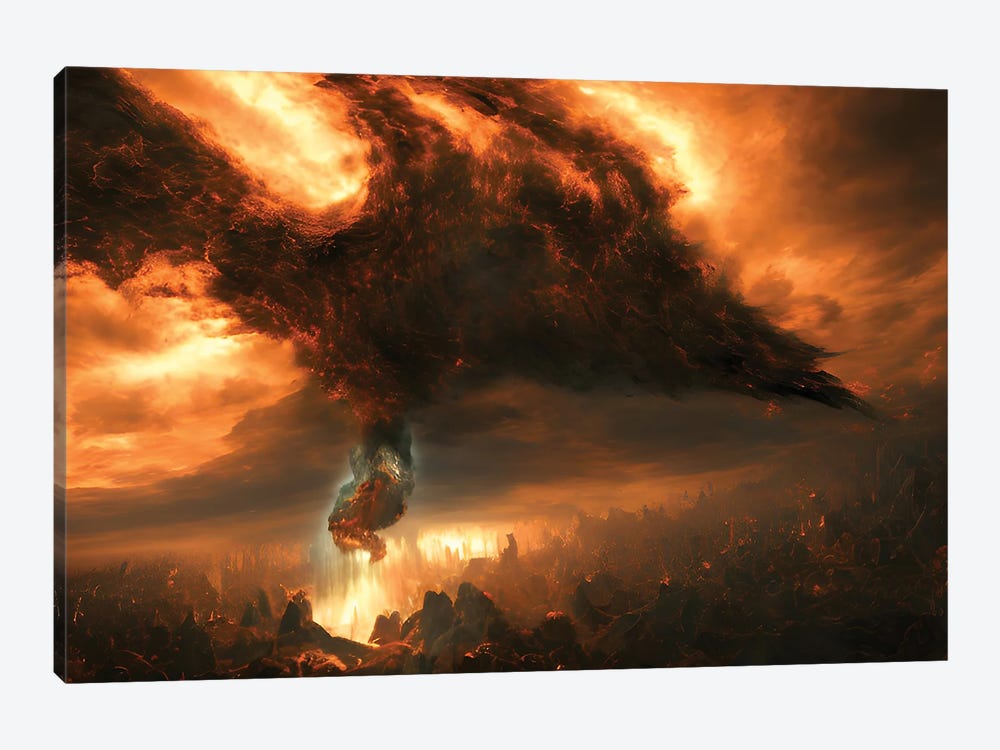 Final Battle Between Hell And Heaven - Board XI by Alessandro Della Torre 1-piece Canvas Artwork