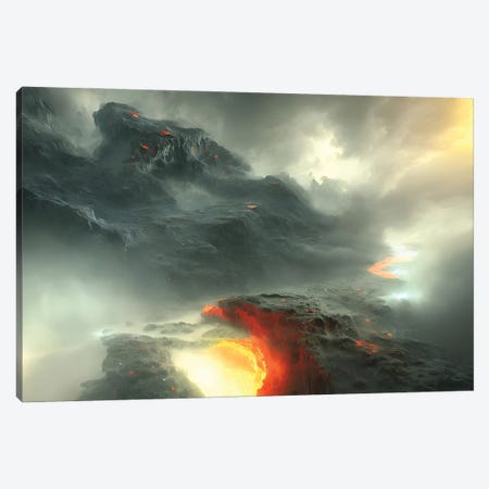 Final Battle Between Hell And Heaven - Board III Canvas Print #ADT1282} by Alessandro Della Torre Canvas Artwork