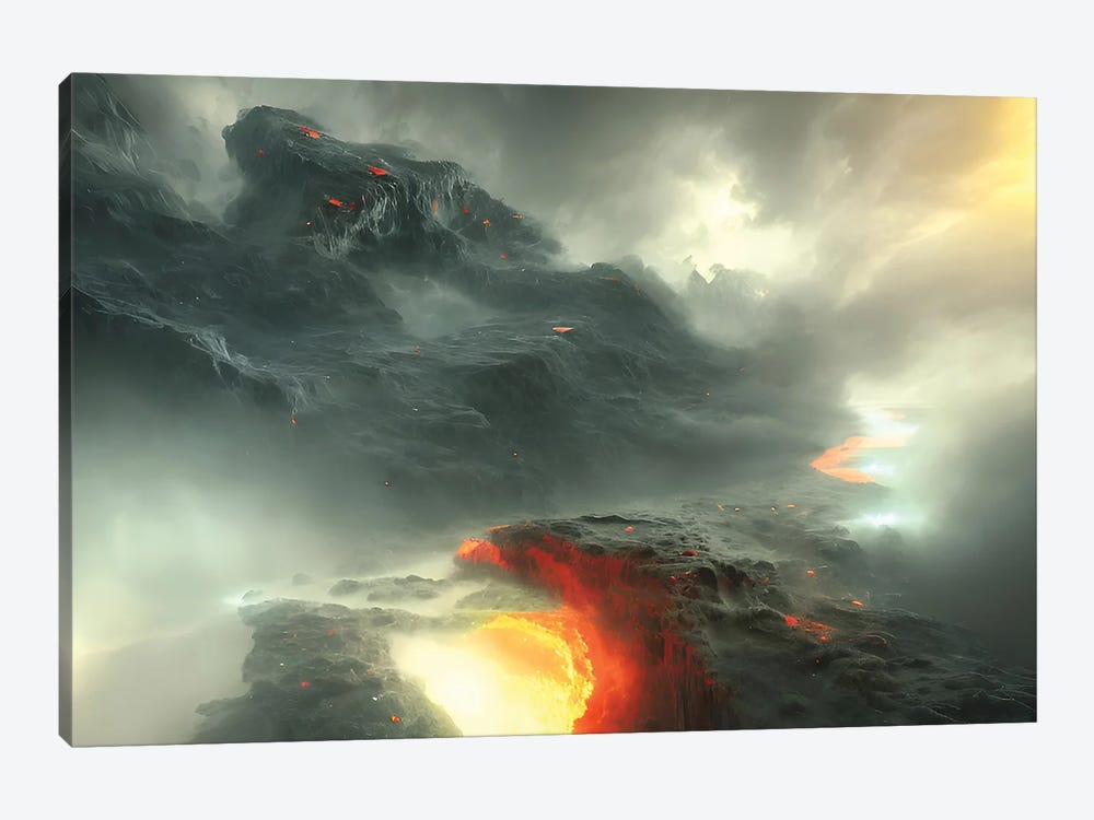 Final Battle Between Hell And Heaven - Board III by Alessandro Della Torre 1-piece Canvas Print