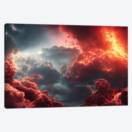 Final Battle Between Hell And Heaven - Board V Canvas Print #ADT1283} by Alessandro Della Torre Canvas Art