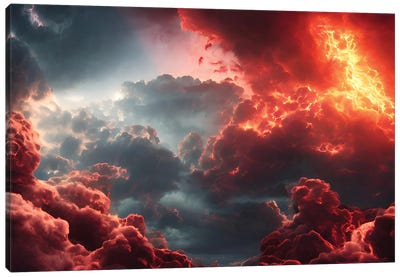 Final Battle Between Hell And Heaven - Board V Canvas Art Print - Alessandro Della Torre