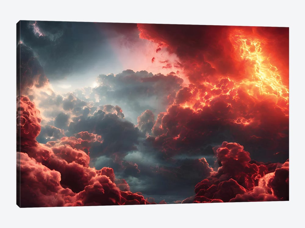 Final Battle Between Hell And Heaven - Board V by Alessandro Della Torre 1-piece Canvas Art
