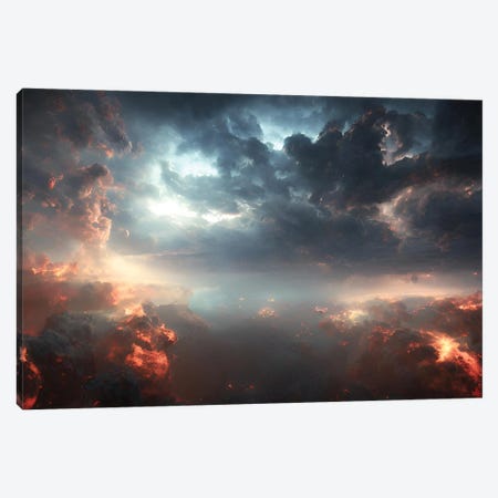 Final Battle Between Hell And Heaven - Board VIII Canvas Print #ADT1284} by Alessandro Della Torre Art Print