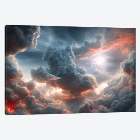 Final Battle Between Hell And Heaven - Board IX Canvas Print #ADT1285} by Alessandro Della Torre Canvas Print