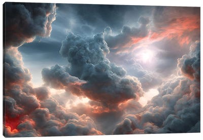 Final Battle Between Hell And Heaven - Board IX Canvas Art Print - Alessandro Della Torre
