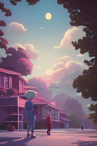 Good Old Days Scene III by Alessandro Della Torre canvas print