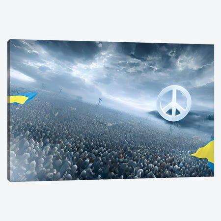 Peace Done In Ukraine Canvas Print #ADT1313} by Alessandro Della Torre Canvas Wall Art