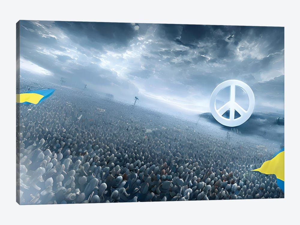 Peace Done In Ukraine by Alessandro Della Torre 1-piece Canvas Art
