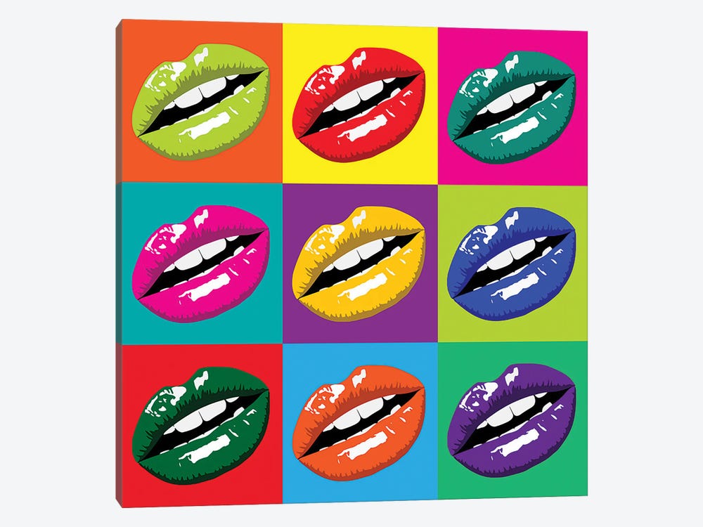 Pop Art Lips by Alessandro Della Torre 1-piece Art Print