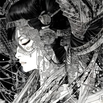 Profile Of Indian Woman by Alessandro Della Torre art print