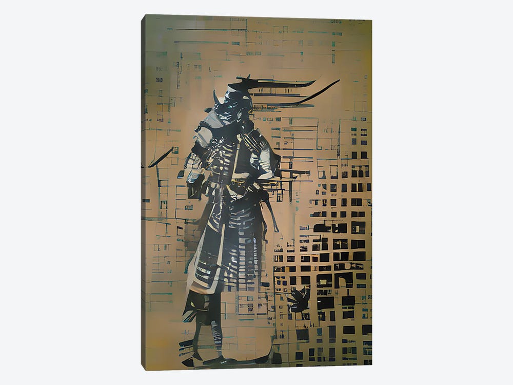 Sketch Of A Samurai by Alessandro Della Torre 1-piece Canvas Art