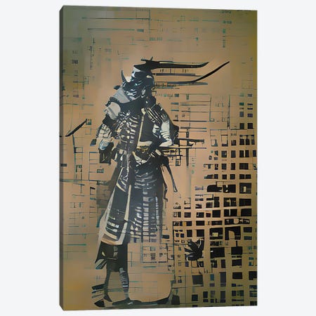 Sketch Of A Samurai Canvas Print #ADT1328} by Alessandro Della Torre Canvas Print