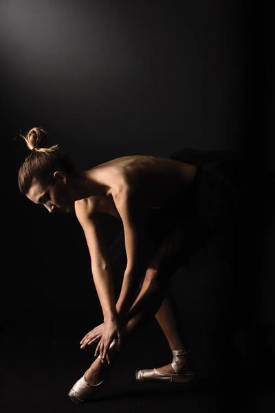 Ballet: Nude Ballerina Ballet Dancer With Tutu Dress And Shoes by Alessandro Della Torre