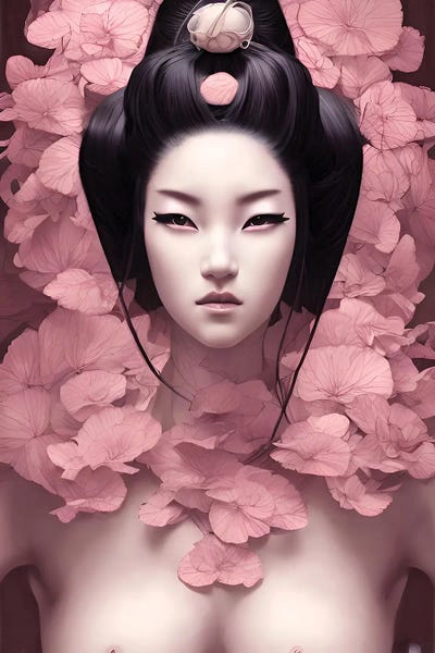 East Asian Culture: The Rose Geisha by Alessandro Della Torre