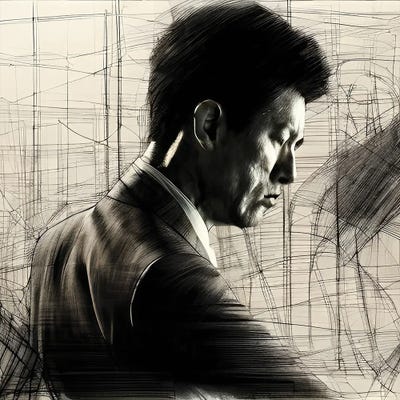 Thoughts Of A Businessman by Alessandro Della Torre art print