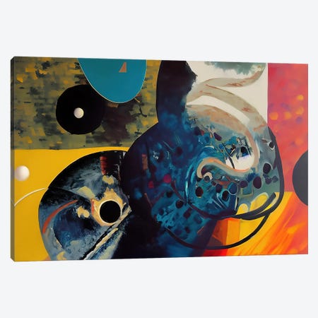Abstract Painting In The Style Of Kandinsky Canvas Print #ADT1346} by Alessandro Della Torre Canvas Wall Art