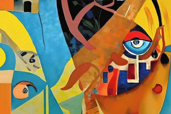 All Things Kandinsky: Abstract Painting In The Style Of Picasso II by Alessandro Della Torre