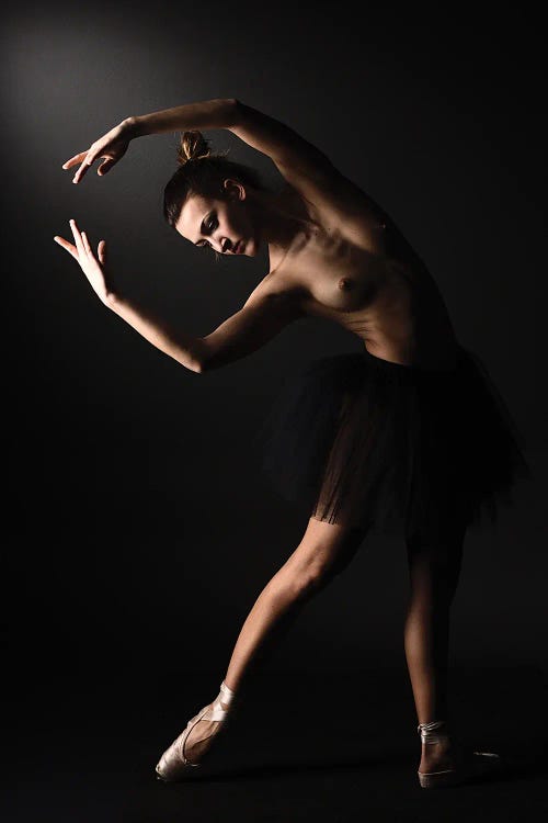 Nude Ballerina Ballet Dancer With Tutu Dress And Shoes III