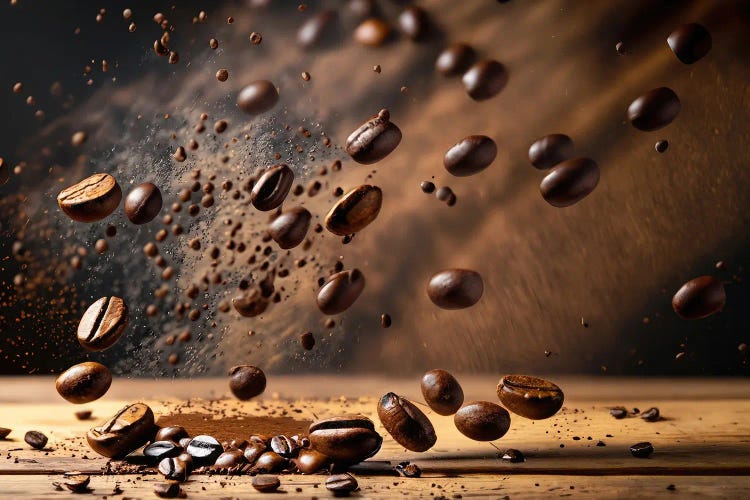 Meteor Shower Of Coffe Beans II