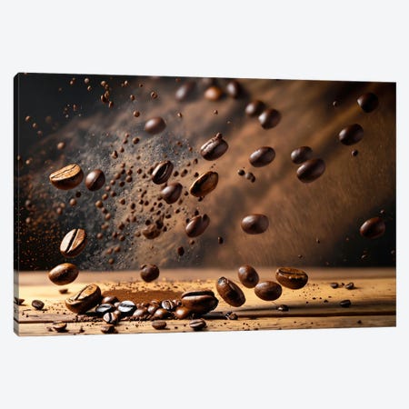 Meteor Shower Of Coffe Beans II Canvas Print #ADT1351} by Alessandro Della Torre Canvas Art