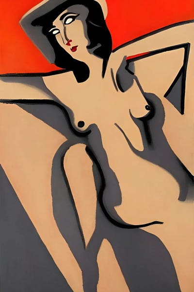 Ai Art Deco' III by Alessandro Della Torre metal wall art