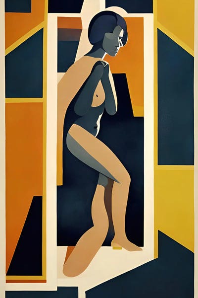 Ai Art Deco' IV by Alessandro Della Torre canvas print