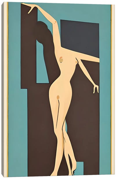 Ai Art Deco' VI Canvas Art Print - Alessandro Della Torre