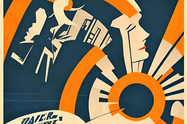 Ai Art Deco' VIII by Alessandro Della Torre wall art