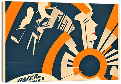 Ai Art Deco' VIII Canvas Art Print - Art Deco