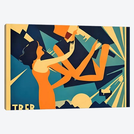 Ai Art Deco' IX Canvas Print #ADT1363} by Alessandro Della Torre Art Print