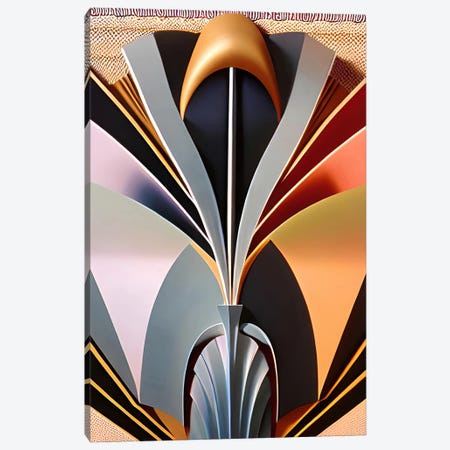 Ai Abstract Art Deco' Canvas Print #ADT1367} by Alessandro Della Torre Canvas Wall Art