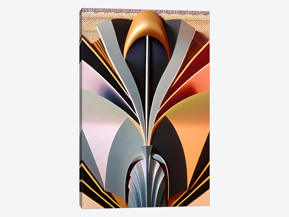 Ai Abstract Art Deco' by Alessandro Della Torre 1-piece Canvas Print