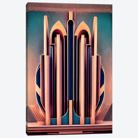 Ai Urban Art Deco' Canvas Print #ADT1368} by Alessandro Della Torre Art Print