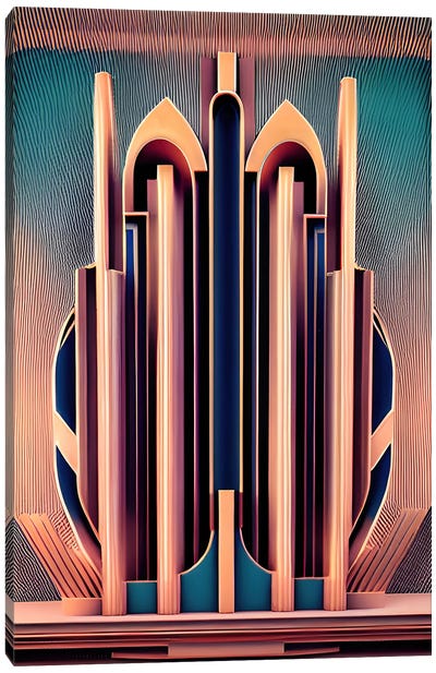 Ai Urban Art Deco' Canvas Art Print - Alessandro Della Torre