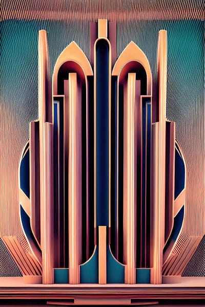 Art Deco: Ai Urban Art Deco' by Alessandro Della Torre