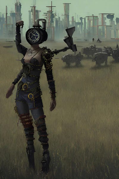 Robots: Cyberpunk Ai Havester by Alessandro Della Torre