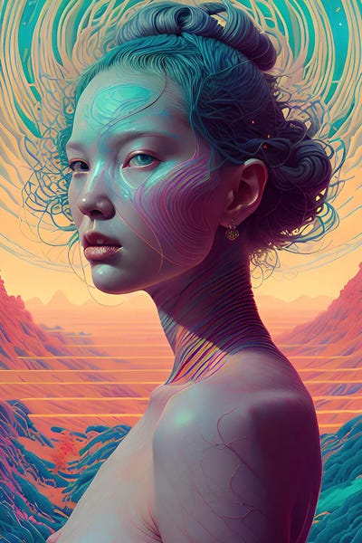 The Asianism Ai by Alessandro Della Torre canvas print