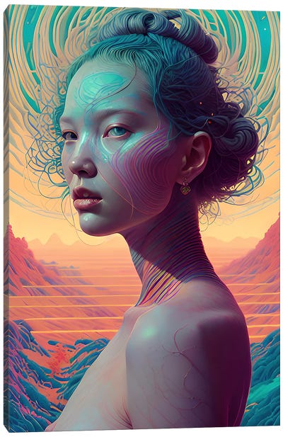 The Asianism Ai Canvas Art Print - Alessandro Della Torre