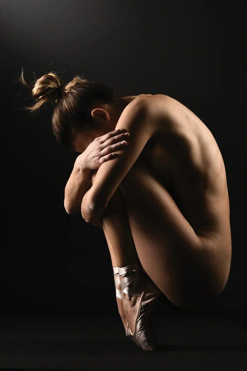 Nude Ballerina With Art Print | Alessandro Della Torre
