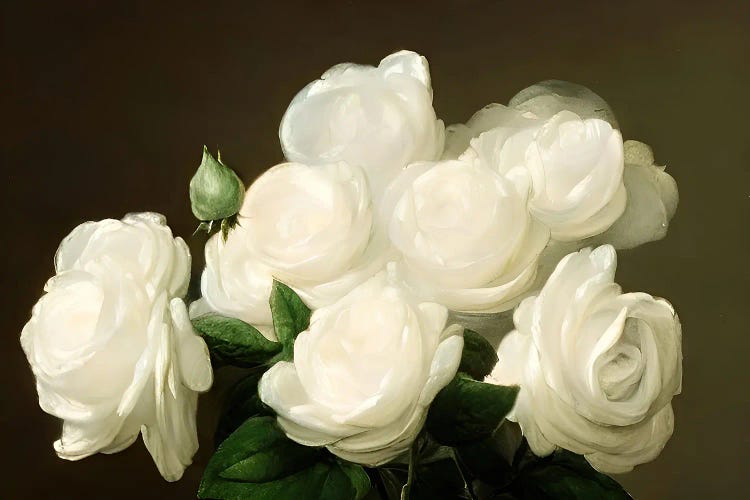 Ai White Flowers Still