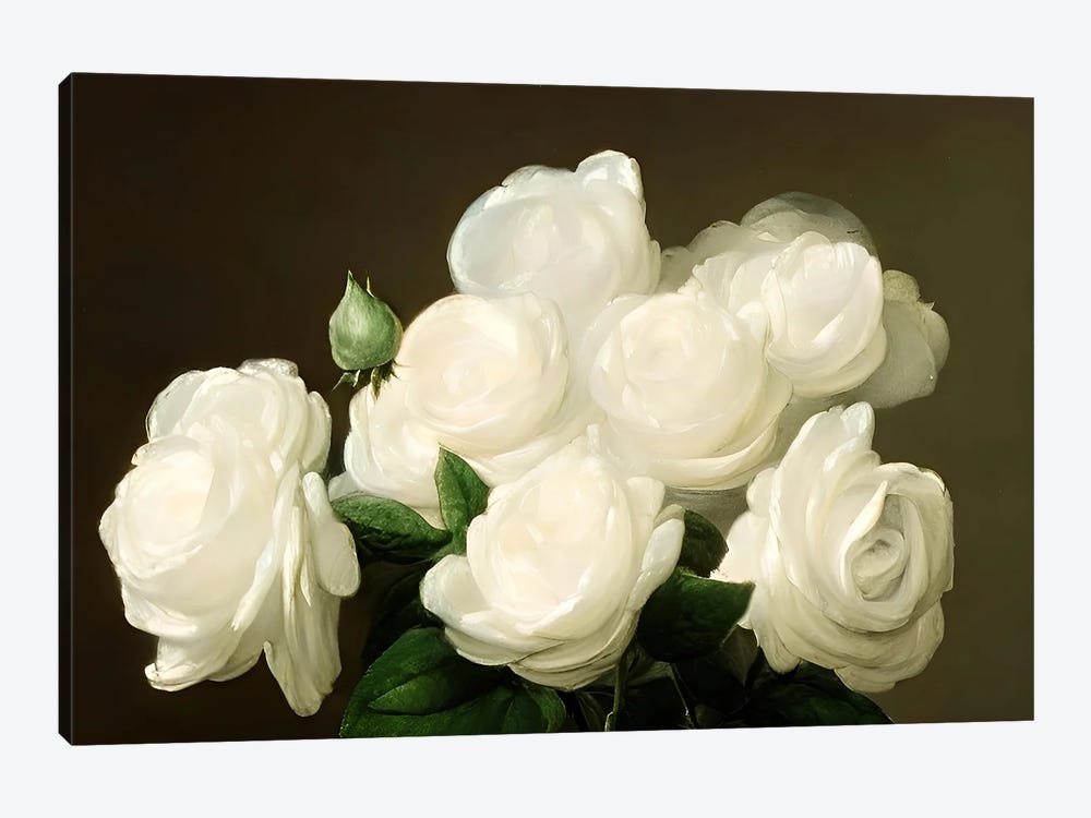 Ai White Flowers Still by Alessandro Della Torre 1-piece Art Print