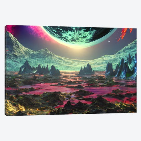 Surreal Alien Planet II Canvas Print #ADT1409} by Alessandro Della Torre Canvas Wall Art