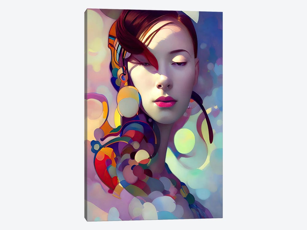 A Woman Kandinsky Would Be Proud Of I by Alessandro Della Torre 1-piece Canvas Wall Art