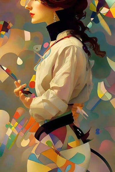 All Things Kandinsky: A Woman Kandinsky Would Be Proud Of IV by Alessandro Della Torre