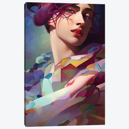 A Woman Kandinsky Would Be Proud Of VII Canvas Print #ADT1417} by Alessandro Della Torre Canvas Wall Art