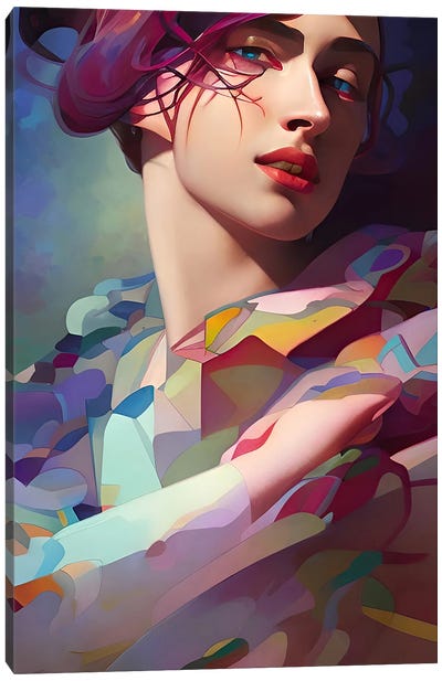 A Woman Kandinsky Would Be Proud Of VII Canvas Art Print - Alessandro Della Torre